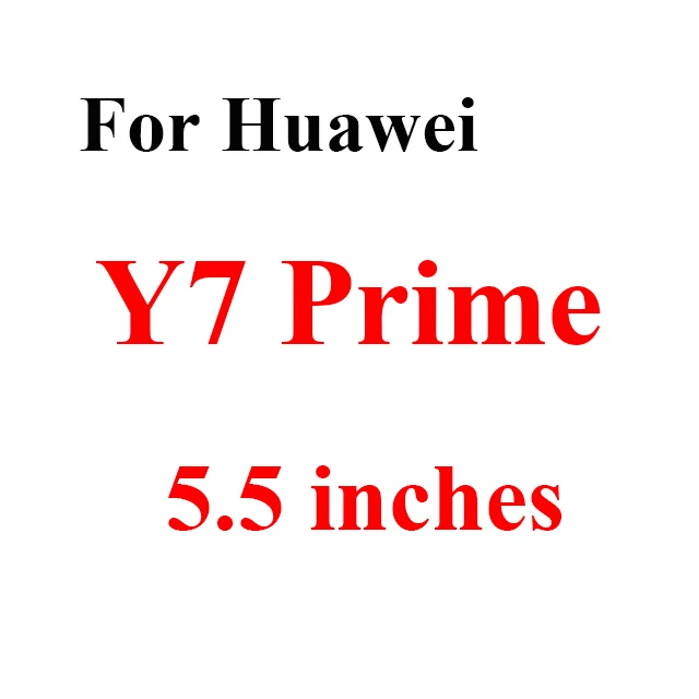 For Huawei Y7 Prime Защитное стекло для huawei Y6 Prime Y 3 5 6 7 9 Lite Pro Y3 Y5 Y7 Y9 Armor Verre защитный экран 9H - Цвет: For Huawei Y7 Prime