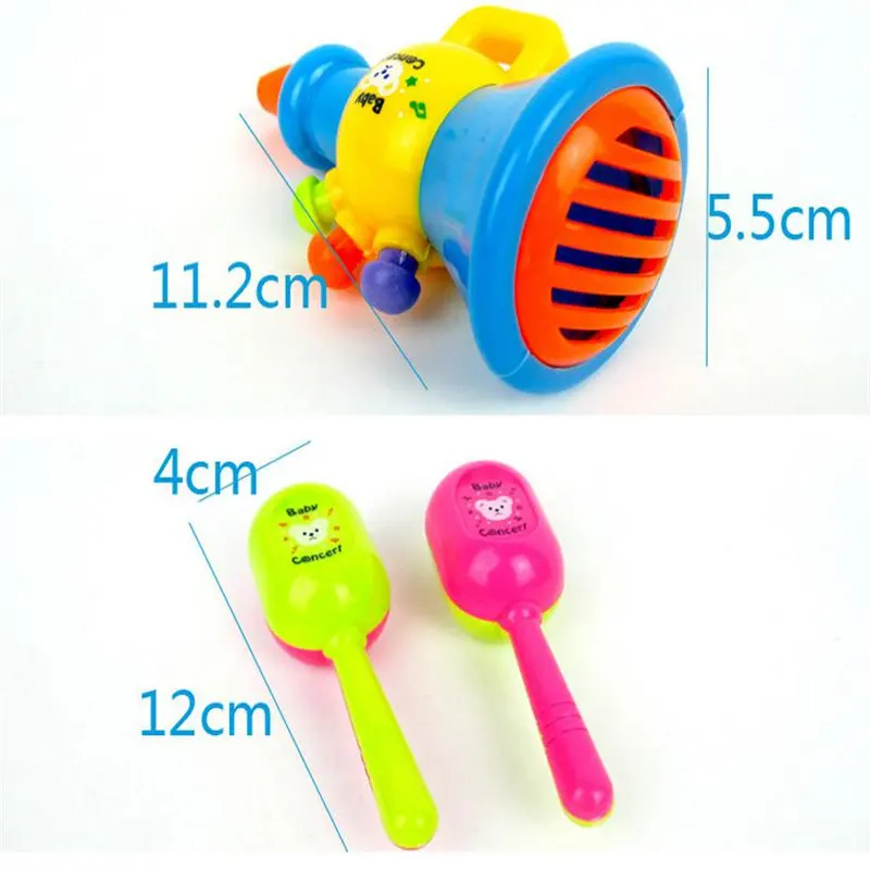 Набор детских музыкальных инструментов 5 шт./компл. Обучающие Детские игрушки