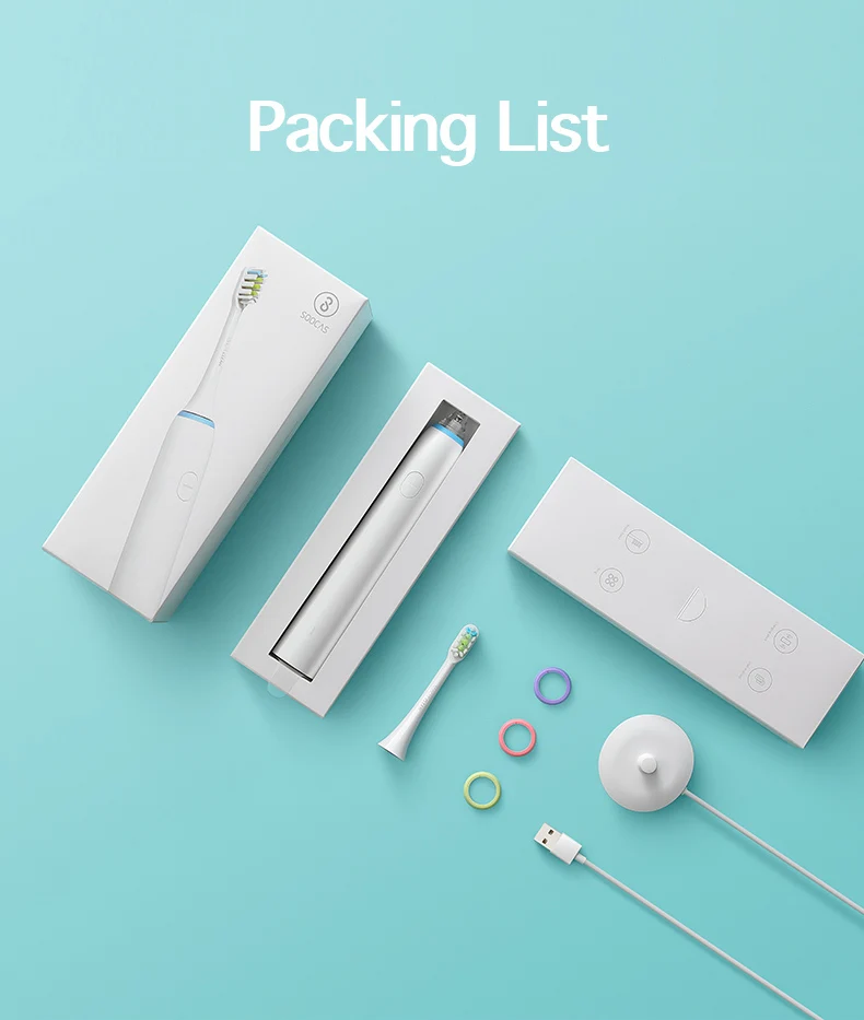 SOOCAS X1 sonic Электрический Зубная щётка для Xiaomi Mijia Soocare взрослых ультразвуковая зубная щетка USB подзаряжаемая зубная щетка с 3 режимами - Color: USB X1