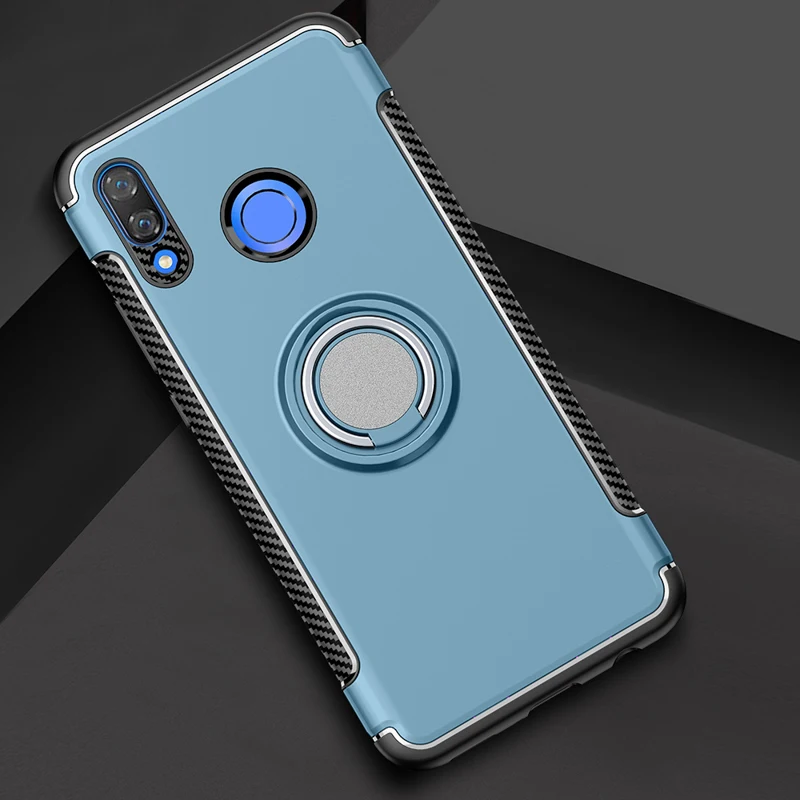 Чехол для huawei Y9, защитный чехол, полное защитное кольцо, магнитный держатель, ударопрочный TPU+ PC, для huawei Y9, автомобильный чехол, чехол