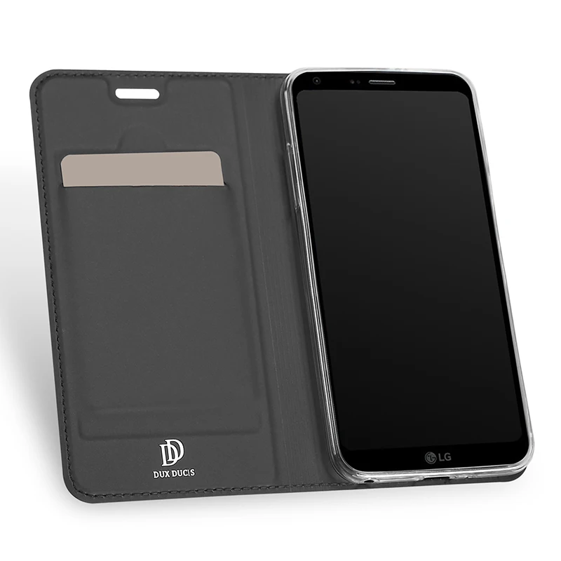 DUX DUCIS Luxury Flip Leather Case For LG Q6 Wallet Book Cover Alpha Q6a Q 6 a M700 5.5&quot Phone Cases Funda | Мобильные телефоны