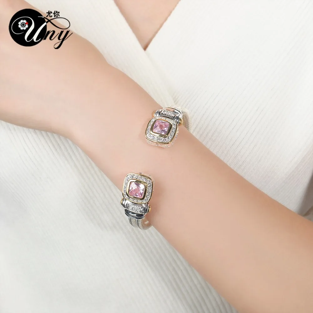 Uny витой браслет Провода кабель модельер бренда вдохновили ювелирные изделия под