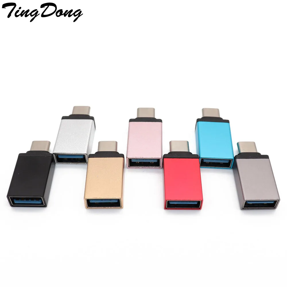 

TingDong Type-C to USB 3.0 OTG Cable Adapter Type C Converter for Samsung for Huawei P20 OTG Adapter RL88 SGA998