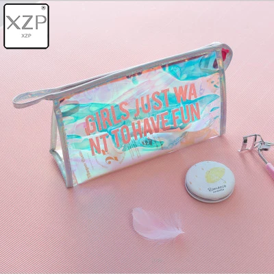 Style 3 XZP, водонепроницаемая Лазерная косметичка, Женский чехол для макияжа, ПВХ, прозрачный, косметический Органайзер, сумка, Женская Желейная сумка, женская косметичка - Цвет: Style 3