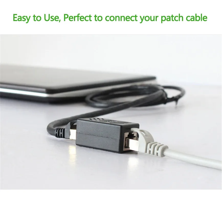 Лидер продаж 2017 2 упаковки соединитель RJ45 линейный Cat7/Cat6/Cat5e удлинитель кабеля