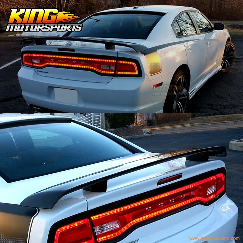 Для 2011- Dodge Зарядное устройство SRT8 Стиль спойлер багажника Неокрашенный ABS