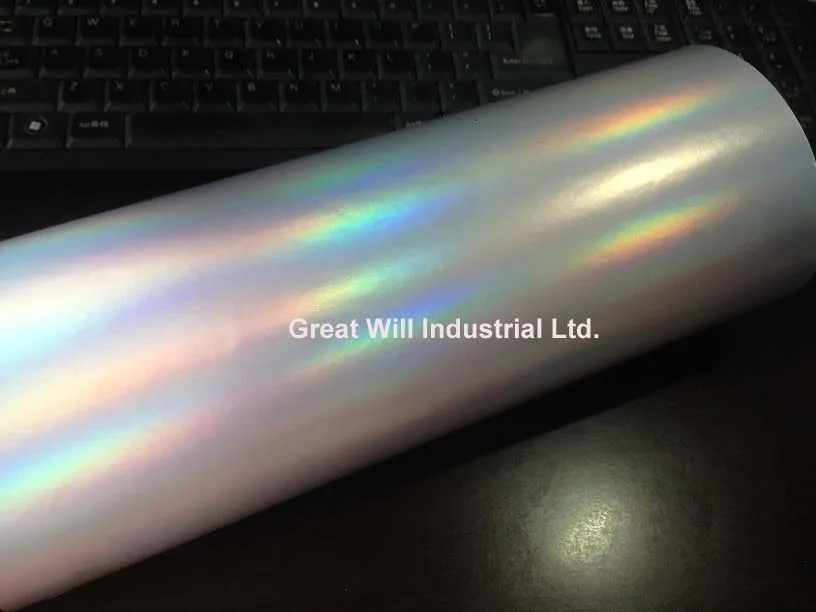 Голографическая хромированная виниловая оберточная пленка лучшего качества