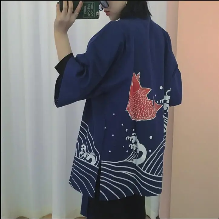 

Japanese Women Kimono Spring Blouse Vintage Shirt