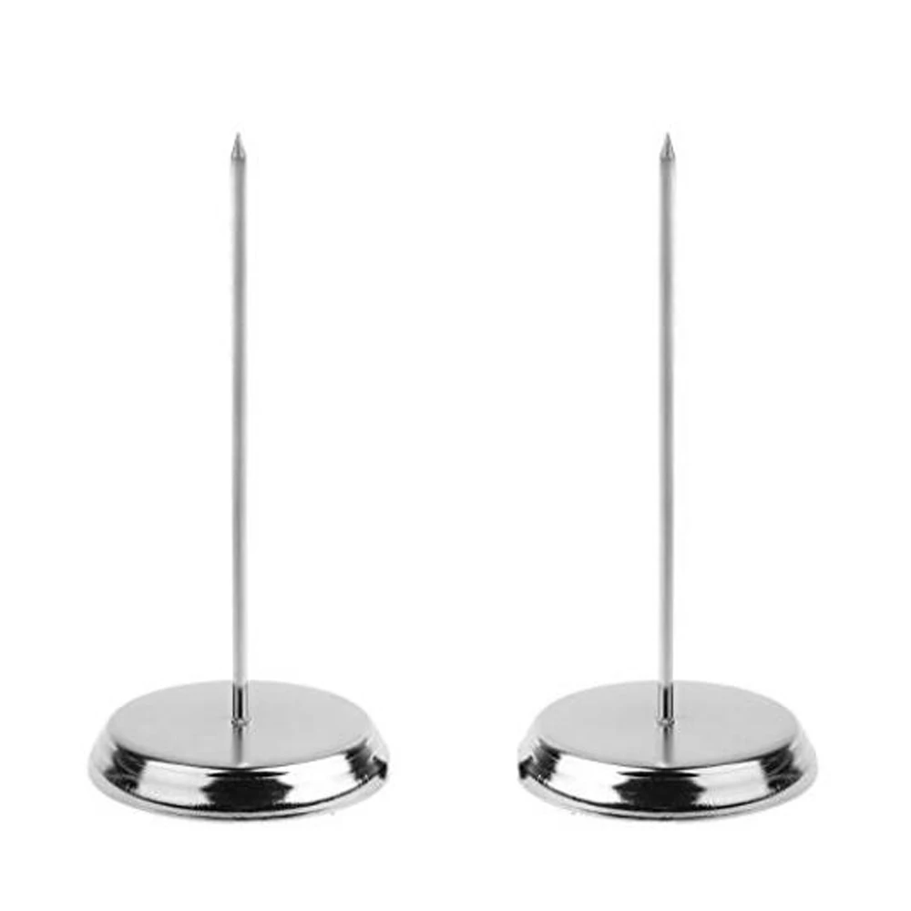 XRHYY 2 шт. держатель для бумаги серебристого цвета шпилька квитанция проверка