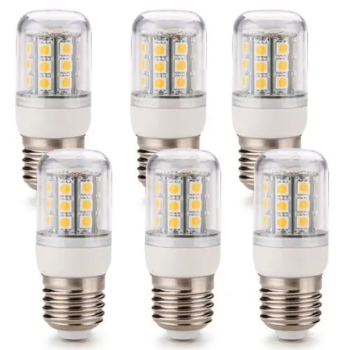 Светодиодные круглые лампы 6 X Lmpara Luz Bombilla E27 5050 SMD 30 светодиодный 4W con Carcasa Blanco Clido 220V