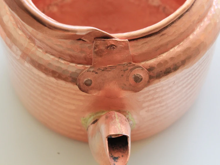 Чайник ручной работы из чистой меди фиолетовый чайник для дома и кухни подарок|gift