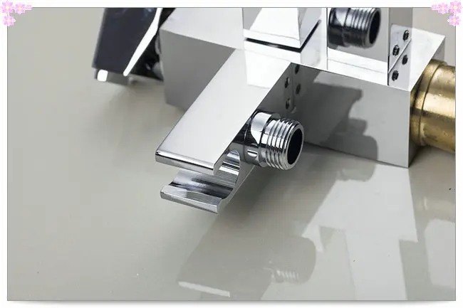 Luxury Brass Mixer Chrome Free Standing Faucet With Hand Shower Floor Mount Bathtub Tap NA5410E40 | Обустройство дома