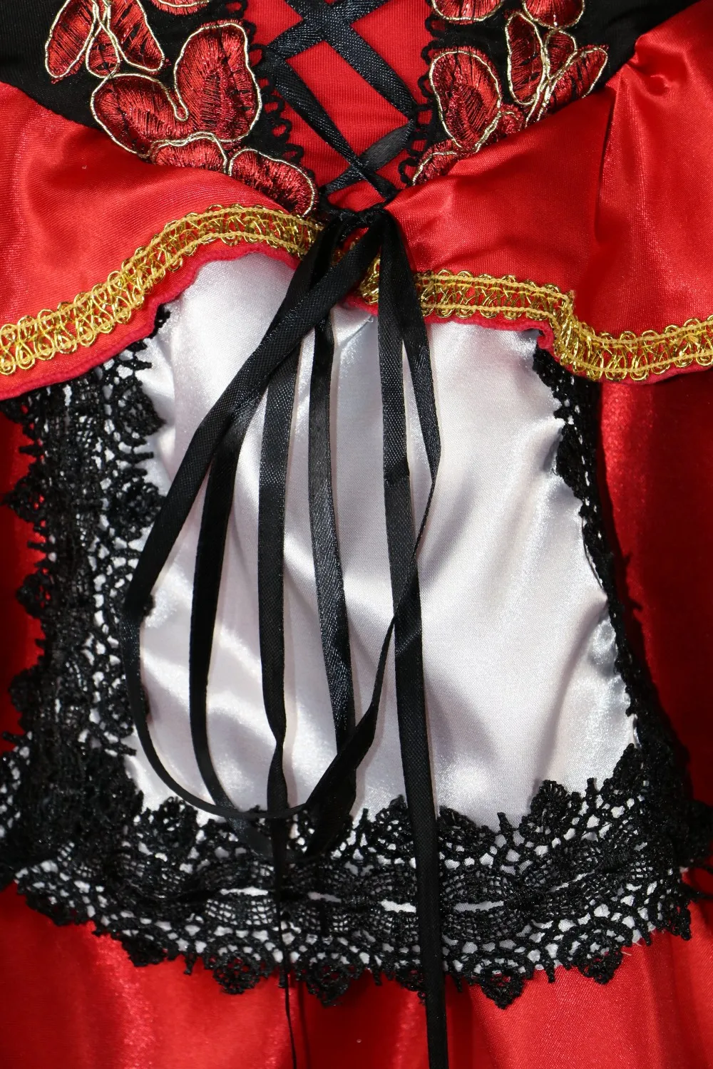 Костюм с красной шапочкой высокого качества роскошный костюм вышивкой красное