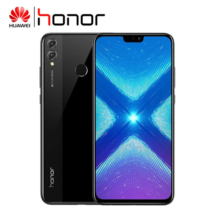 HUAWEI HONOR 8X смартфон с 6 5 дюймовым дисплеем восьмиядерным процессором ОЗУ 4 Гб ПЗУ 64