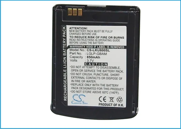 Аккумулятор Cameron Sino на 850 мАч для LG KU800|cameron sino|battery for lgbattery |
