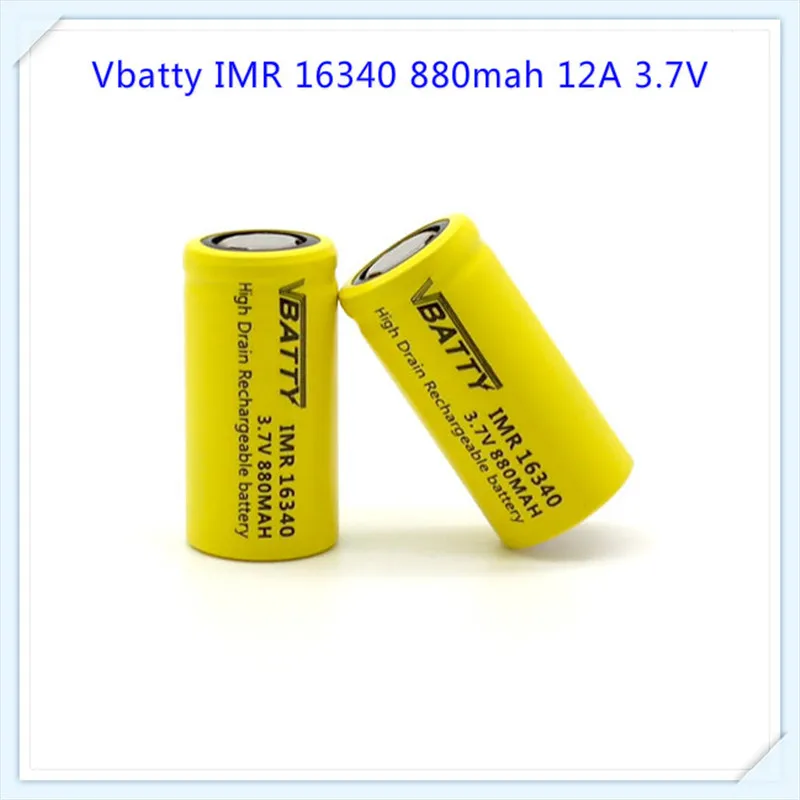 Аккумулятор Vbatty 16340 большой емкости для 880mAh 3 7 V с большим запасом (1 шт.)|battery for|battery