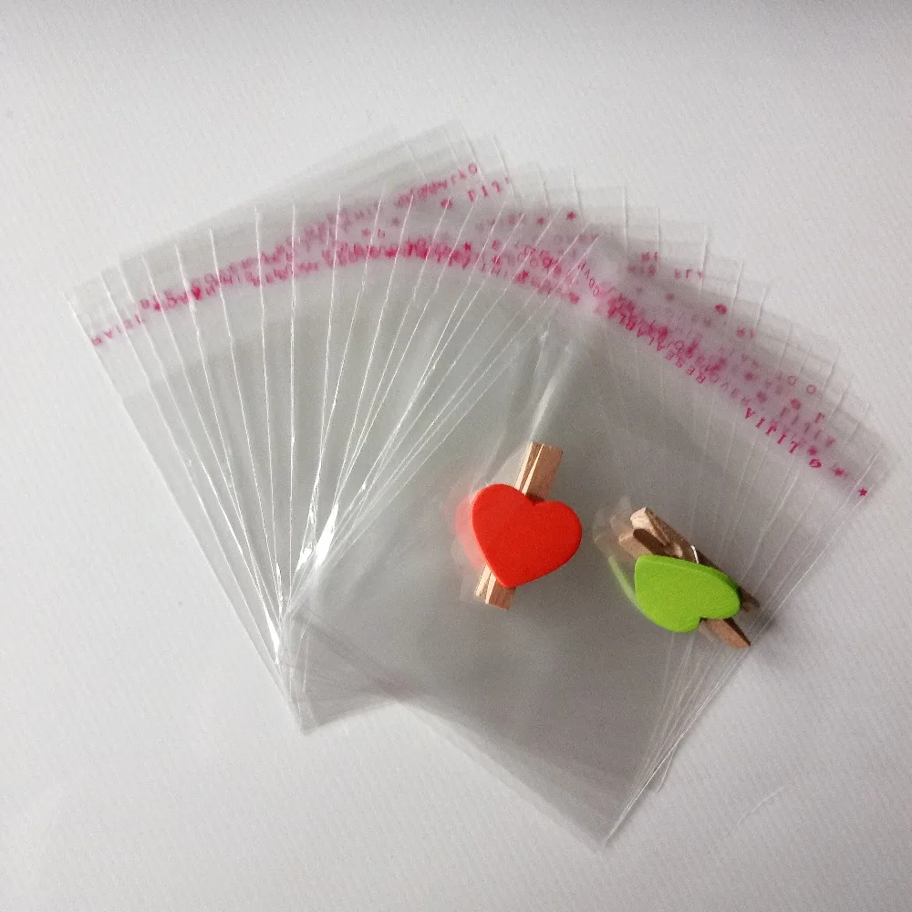 2000pcs Transparent Gift Bag Self Adhesive Seal OPP Plastic Candy Bag Clear Gift Packaging Bags For Jewelry Wedding Packing Bags