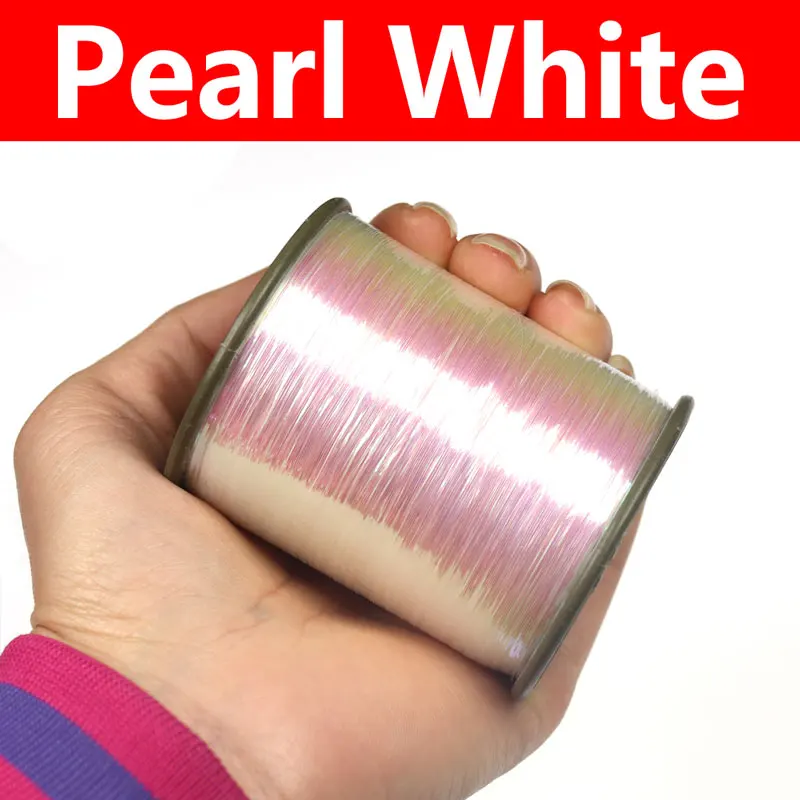 pearl white Bimoo большая катушка 2000 м 1/10 0,25 мм плоская Мишура для завязывания мушек стример Nymph Midge материал ребра - Цвет: pearl white