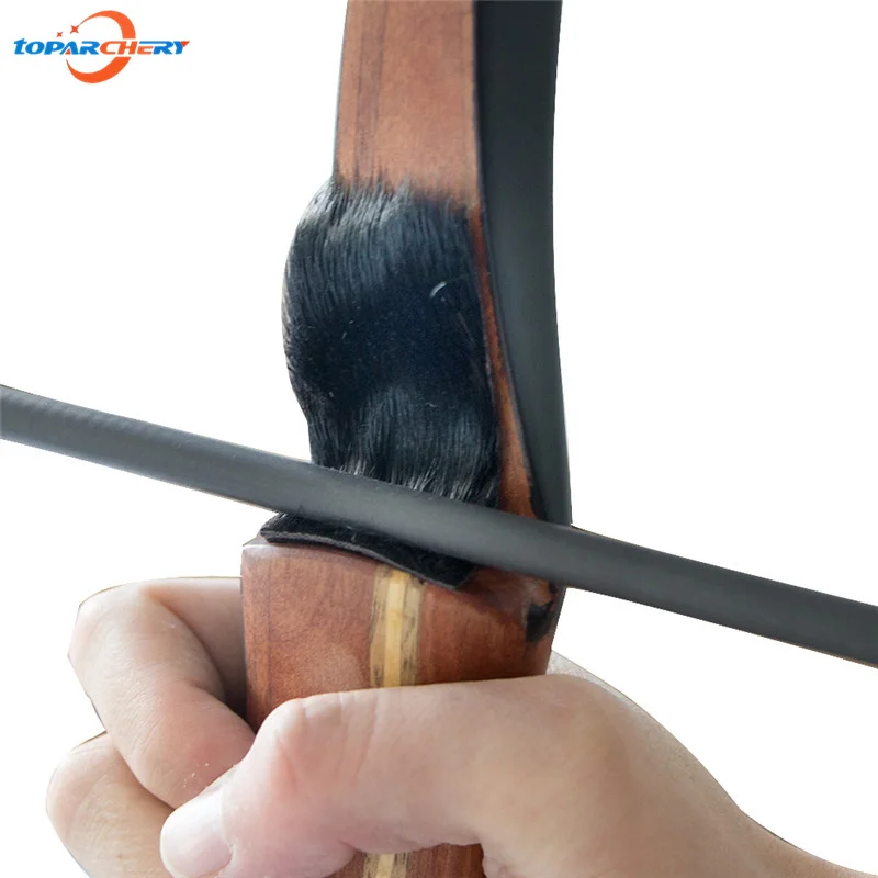 Изогнутый длинный лук для стрельбы из лука подставка стрел с черным уплотнением