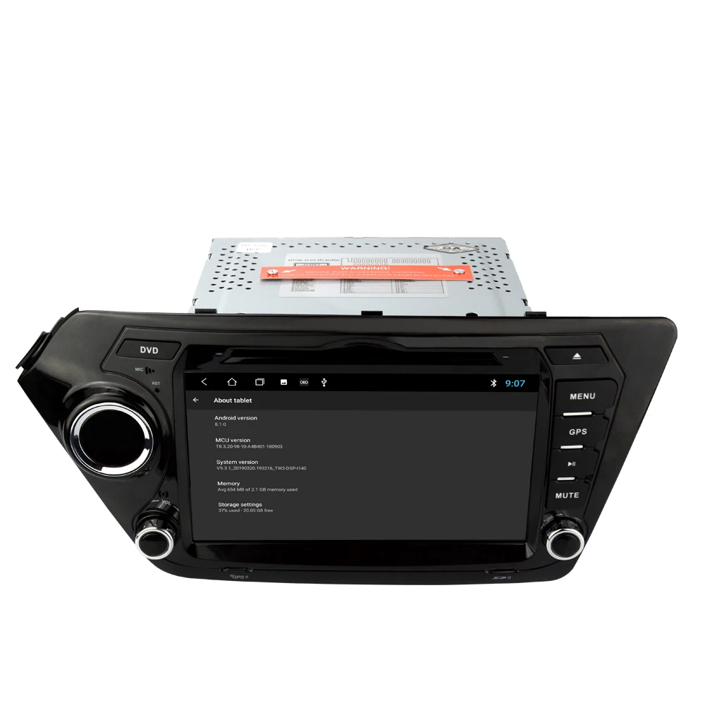 EKIY автомобильный DVD gps-навигация, радио, стерео для KIA RIO K2 Android 8.1.0 WiFi 4G USB Восьмиядерный 2G 32G Мультимедийный Плеер головное устройство