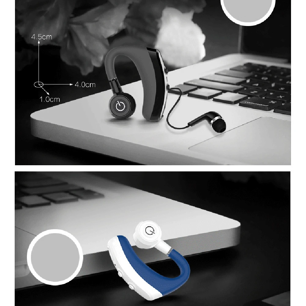 Новинка 2019 Беспроводные наушники с крючком для автомобиля Bluetooth микрофоном