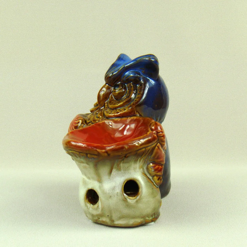 Фарфоровая Сова миниатюрный подсвечник Декор керамика гриб эфирное масло