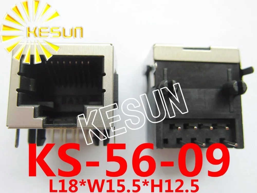 Бесплатная доставка 20 шт. x RJ45 56 полузащитный Тип 8P8C 8Pin PCB прямоугольный модульный
