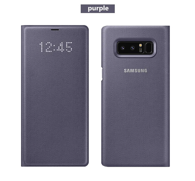 Официальный чехол для samsung Galaxy Note8 Note 8 светодиодный Чехол-бумажник N950F EF-N950P n8 светодиодный чехол