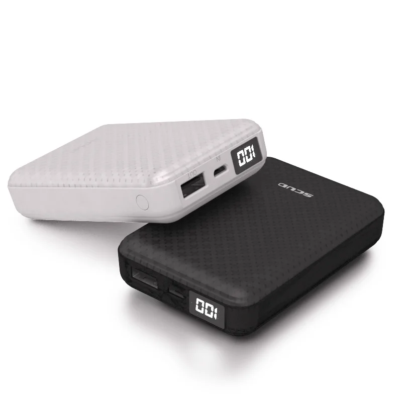 SCUD 10000 mAh один USB внешний аккумулятор зарядное устройство Портативный ЖК банк