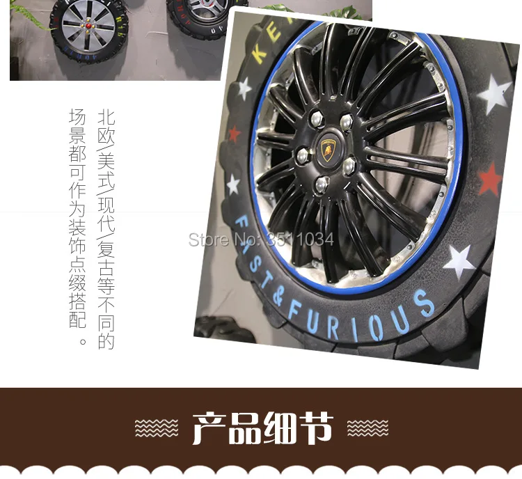 Американская промышленная ветровая шина подвесная стойка лофт ретро магазин