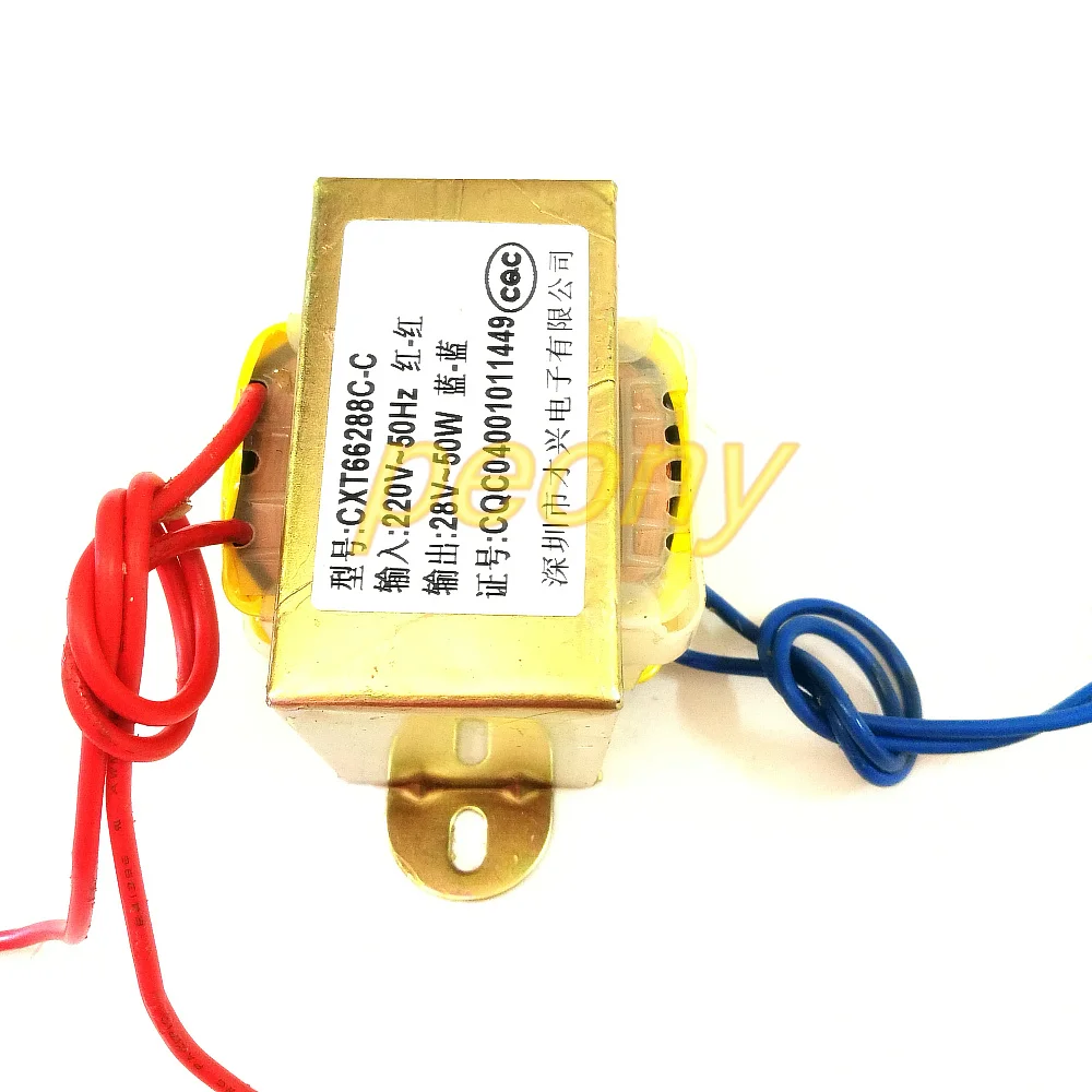 EI66 силовой трансформатор 50 Вт/ва 220В до 28В 1.78A AC AC28V трансформатор|Трансформаторы| |