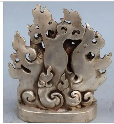 Декоративная медная Серебряная фабрика 8 дюймов Фотография белый маммон Будда