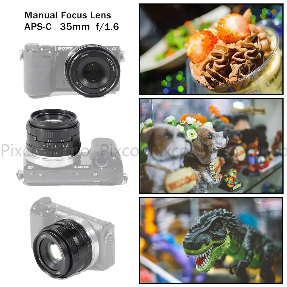 35 мм F/1 6 для Sony E Fujifilm FX Micro 4/3 EO S.M Крепление объектива с большой диафрагмой HD MC
