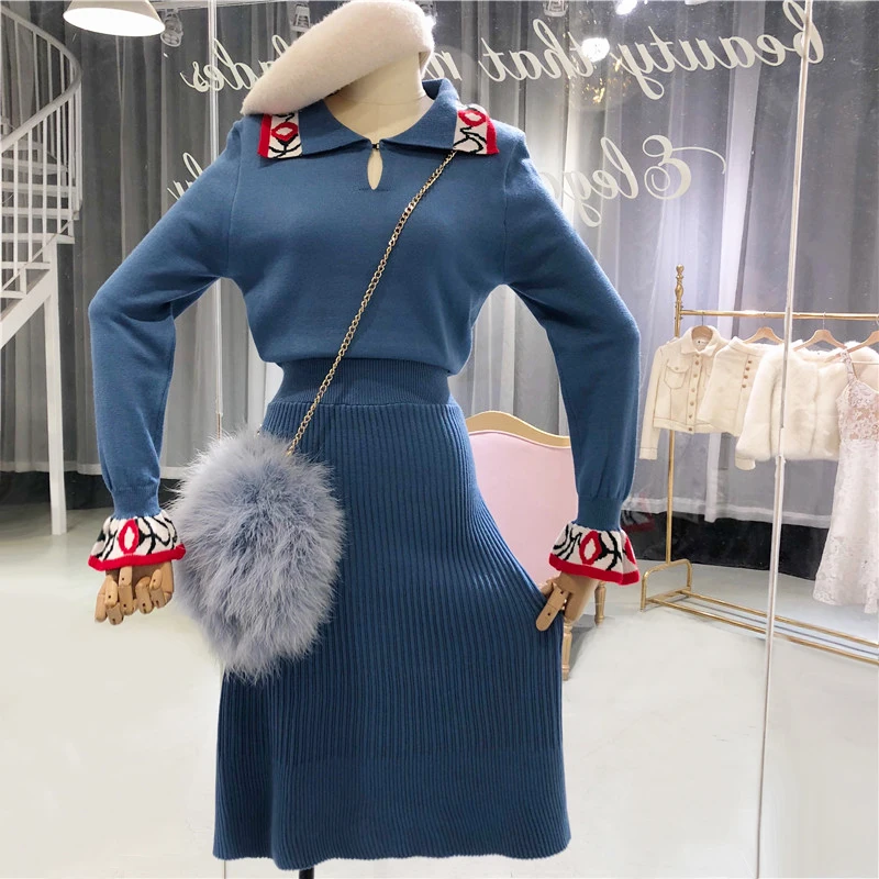 ALPHALMODA 2018 Осень Зима Новая модель Женский пуловер с круглым отложным воротником