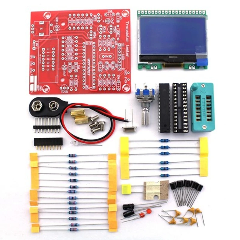 Новый DIY наборы M328 Транзистор тестер LCR диод емкость ESR метр ШИМ меандр генератор