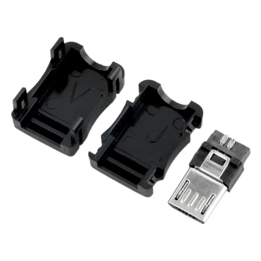 3 в 1 MK5P Micro USB 5 Pin P t-порт штекер разъем и пластиковый чехол для DIY припоя |