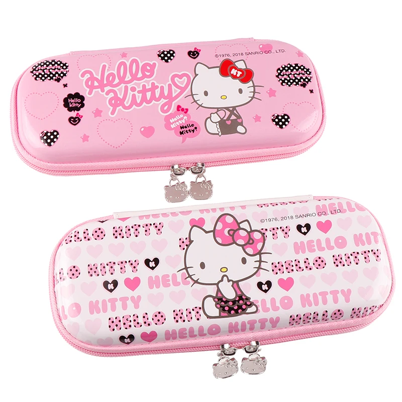 TOPSTHINK, большой вместительный, милый, Hello kitty, многослойный, принцесса, цвет, EVA, ПУ, школьный пенал, чехол для девочек, Kawaii, пенал