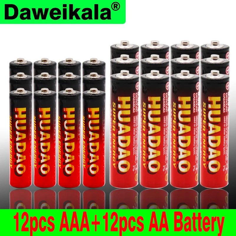 Новинка 12 шт. сухая щелочная батарея 1,5 в AA батарея+ AAA батареи для камеры, калькулятор, будильник, мышь, дистанционное управление e