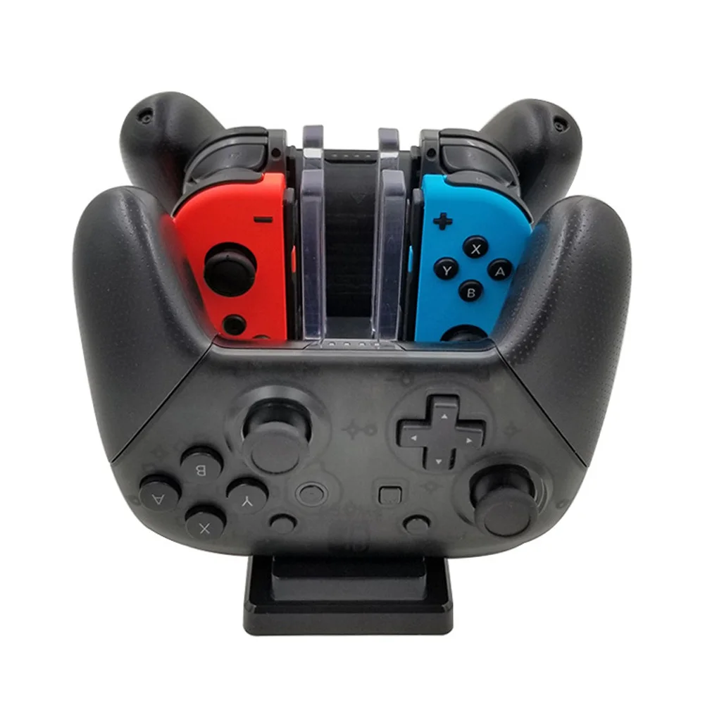 6 в 1 Joy-Con Pro контроллер зарядная станция с светодиодный индикаторным индикатором светодиодный переключатель двойной Pro контроллер usb зарядная док-станция
