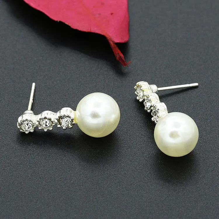 331 серебро по заводской цене изящные милые серьги гвоздики с искусственным