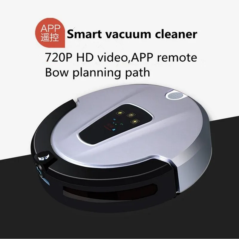 Пылесос для уборки и всасывания с камерой WIFI LED пультом дистанционного