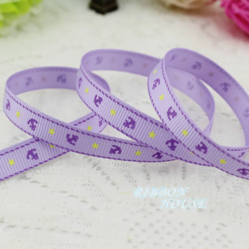 2 M Printed Grosgrain Ribbon Navy Sea Anchor Series 9mm Gift Wrap Crafts Packing Belt DIY Sewing &ampHair Bow Accessories | Дом и сад