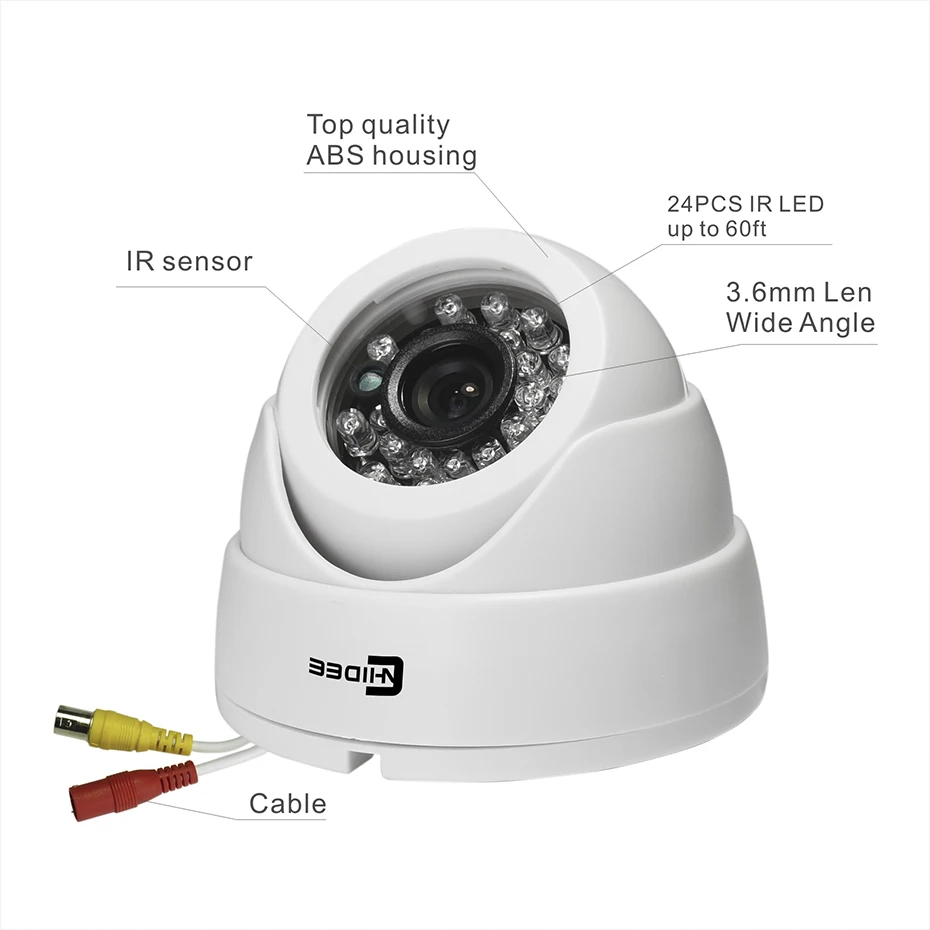 Cnhidee HD CCTV Безопасности 720 P 1 Мегапиксельная 4CH AHD DVR KIT день Ночь ИК-Камеры Системы