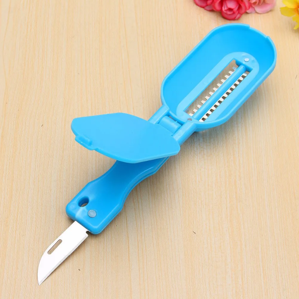 Кухня посуда инструмент рыба Весы Remover R Скребки очиститель Овощечистка Ножи