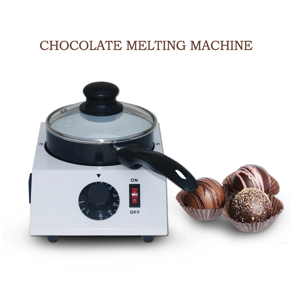 ITOP-minimáquina eléctrica de fusión de Chocolate, olla antiadherente de cerámica, cilindro de templado, sartén Melter, 220V, 110V (sartén individual), 40W