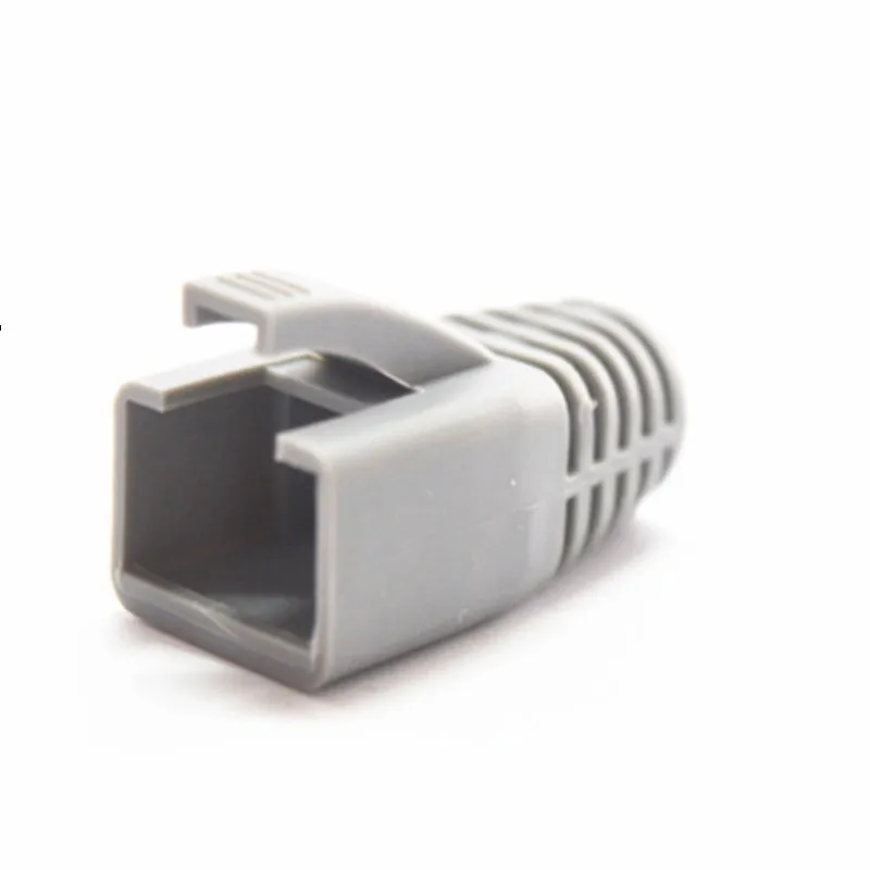50 шт./пакет сетевой кабель разъем вилки RJ45 Cat5 CAT6 мягкая крышка розетка