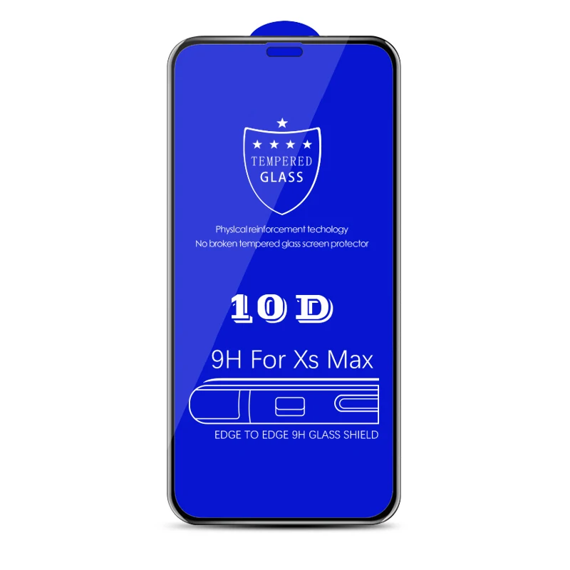 10D изогнутое полное защитное стекло на iphone 7 8 6 6s PLus закаленное экрана для X XR XS Max