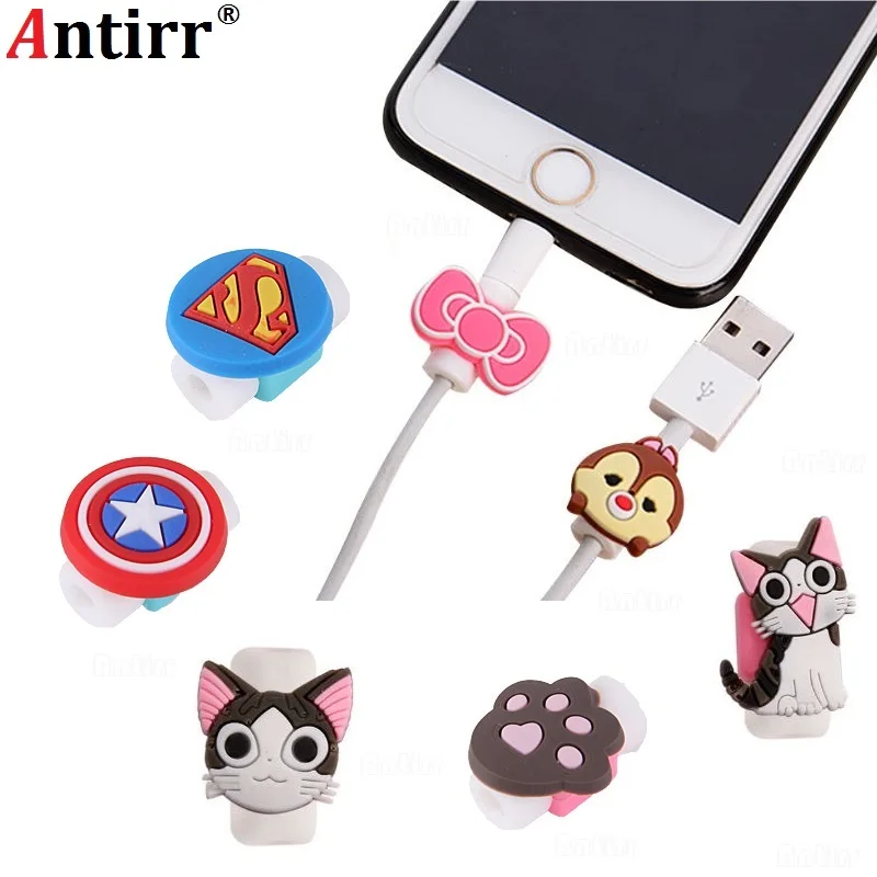 Милый защитный чехол для USB кабеля зарядного устройства наушников и шнура