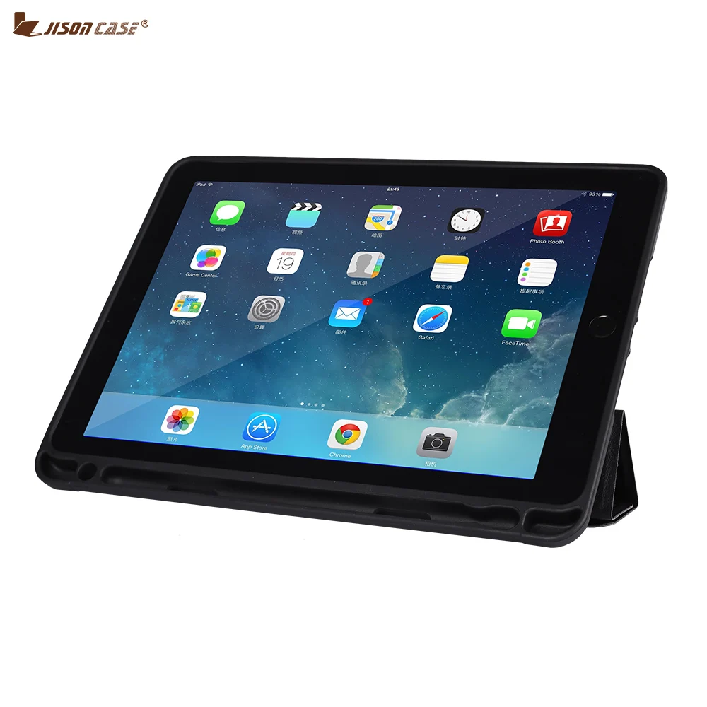Jisoncase защитный чехол для iPad Pro 12,9 дюйма модный ТПУ чехол для планшета со встроенным слотом для ручки для iPad Pro 12,9 дюйма