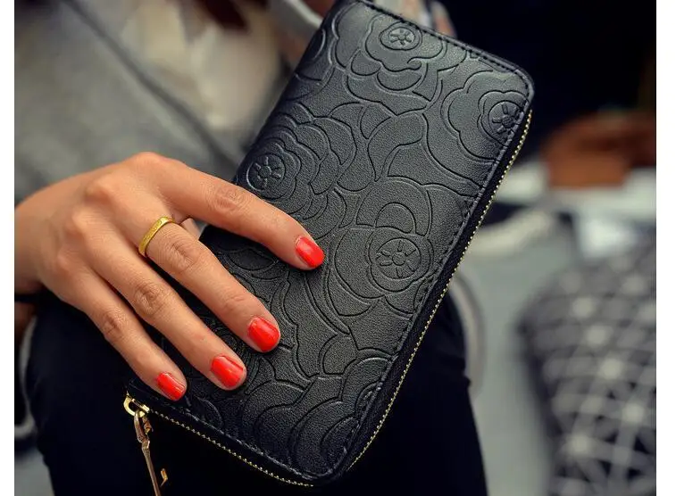 black wallet Женские кошельки с летящими птицами, кошелек известных брендов, кошелек для монет, цена в долларах, новинка, дизайнерские кошельки, держатель для карт, клатч A116fb - Цвет: black wallet